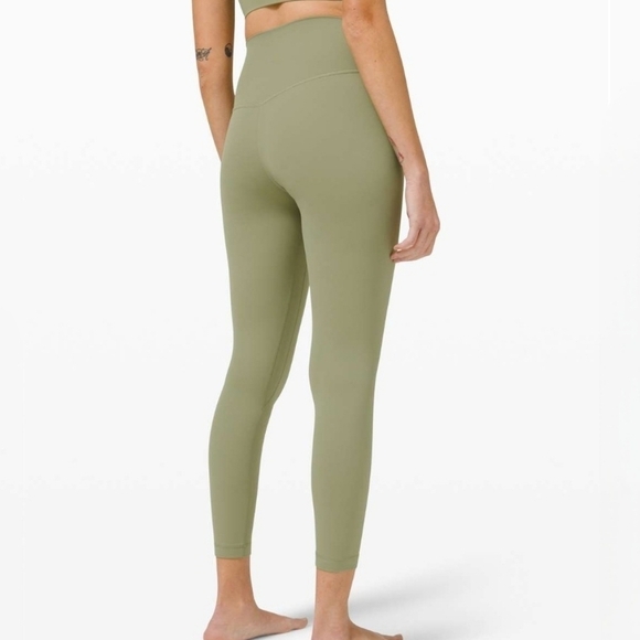 Lululemon Align HR Pant 25” leggings Rosemary Green 18 - Picture 2 of 7